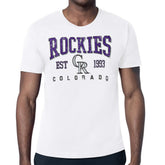 Colorado Rockies Starter Distressed Logo T-Shirt | MLB Sale