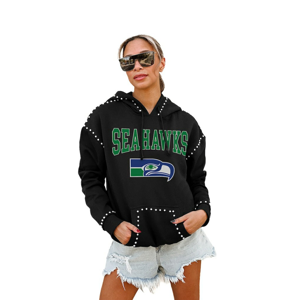 Seattle Seahawks Gameday Couture Women's Studded Pullover Hoodie