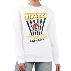 Pittsburgh Pirates Starter Women's Poster Print Team Fleece Pullover Sweatshirt | MLB Outlet