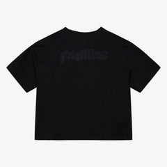 Philadelphia Phillies Mitchell & Ness Women's Cooperstown Collection Phantom Cropped T-Shirt | MLB US