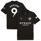 Erling Haaland Manchester City 2025/26 Away Replica Player Jersey Black - Puma