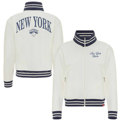 New York Knicks Sportiqe Women's Athletic Club Collection Sutton French Terry Full-Zip Jacket On Sale