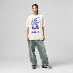 Los Angeles Rams Mitchell & Ness Women's Logo Rise Boyfriend T-Shirt