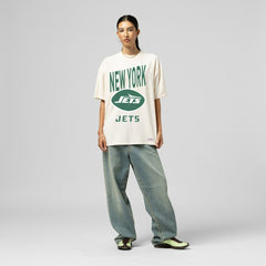 New York Jets Mitchell & Ness Women's Logo Rise Boyfriend T-Shirt