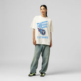 Tennessee Titans Mitchell & Ness Women's Logo Rise Boyfriend T-Shirt