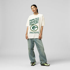 Green Bay Packers Mitchell & Ness Women's Logo Rise Boyfriend T-Shirt