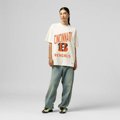Cincinnati Bengals Mitchell & Ness Women's Logo Rise Boyfriend T-Shirt