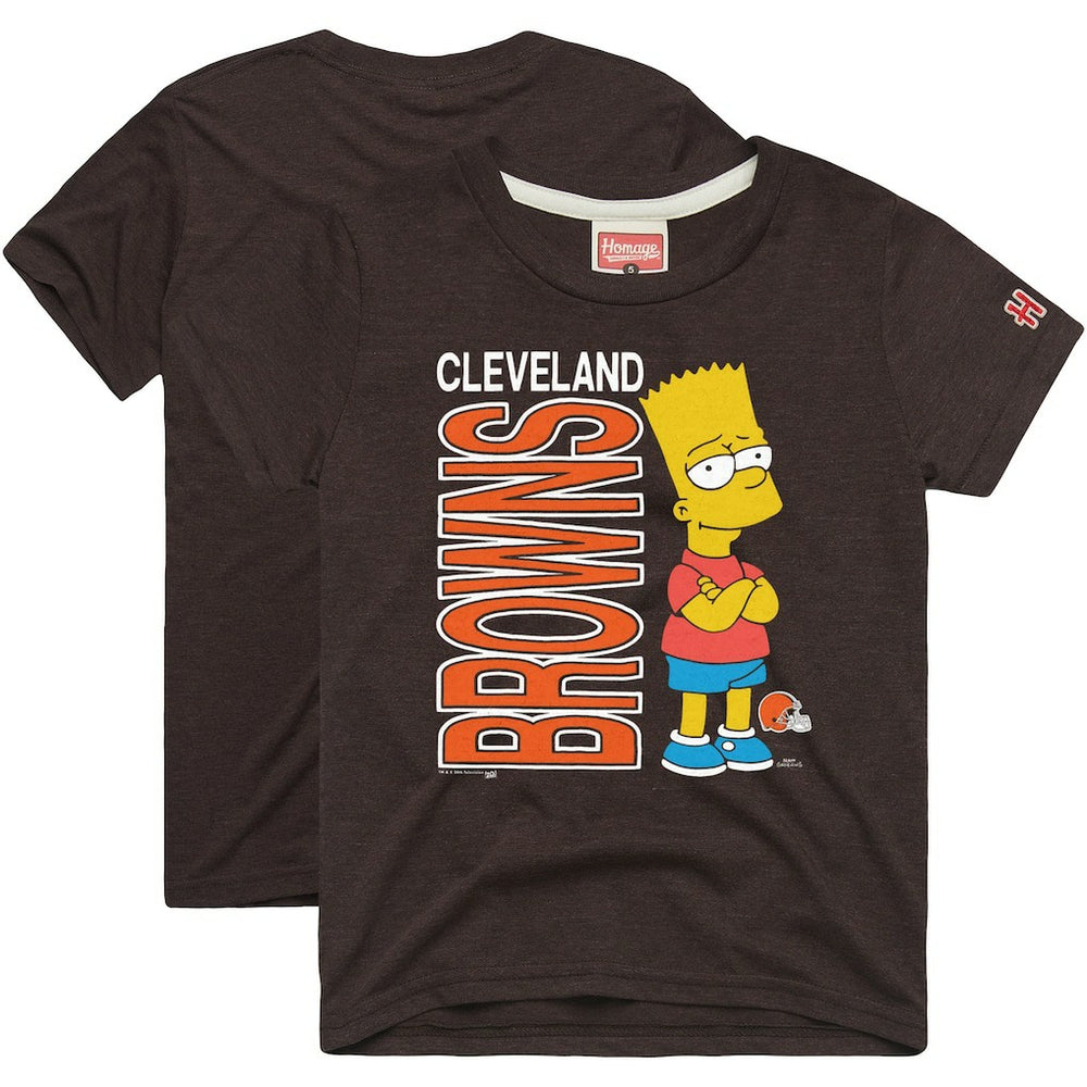 Cleveland Browns Homage x The Simpsons Unisex Tri-Blend T-Shirt