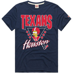 Houston Texans Homage x The Simpsons Unisex Tri-Blend T-Shirt