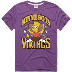 Minnesota Vikings Homage x The Simpsons Unisex Tri-Blend T-Shirt