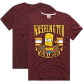 Washington Commanders Homage x The Simpsons Unisex Tri-Blend T-Shirt