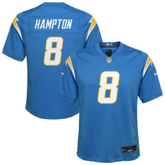Los Angeles Chargers Nike Omarion Hampton Youth Team Game Jersey