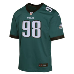 Philadelphia Eagles Nike Jalen Carter Youth Game Player Jersey