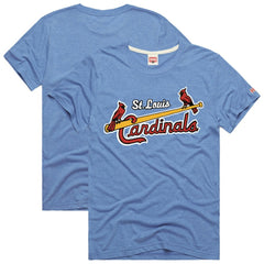 St. Louis Cardinals Homage Hyper Local Refresh Tri-Blend T-Shirt | MLB Discount