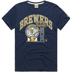 Milwaukee Brewers Homage Hyper Local Refresh Tri-Blend T-Shirt | MLB Online