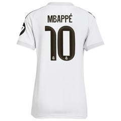 Kylian Mbappé Real Madrid Women's 2025/26 Home Replica Player Jersey White - Adidas