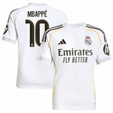 Kylian Mbappé Real Madrid Youth 2025/26 Home Replica Player Jersey White - Adidas