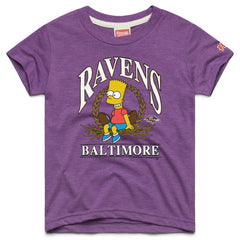 Baltimore Ravens Homage x The Simpsons Youth Tri-Blend T-Shirt