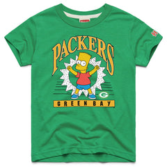 Green Bay Packers Homage x The Simpsons Youth Tri-Blend T-Shirt