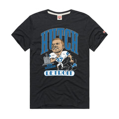 Detroit Lions Aidan Hutchinson Homage Unisex Caricature Player Graphic Tri-Blend T-Shirt