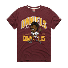 Washington Commanders Jayden Daniels Homage Unisex Caricature Player Graphic Tri-Blend T-Shirt