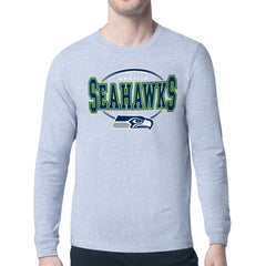 Seattle Seahawks Starter Team Track Graphic Long Sleeve T-Shirt