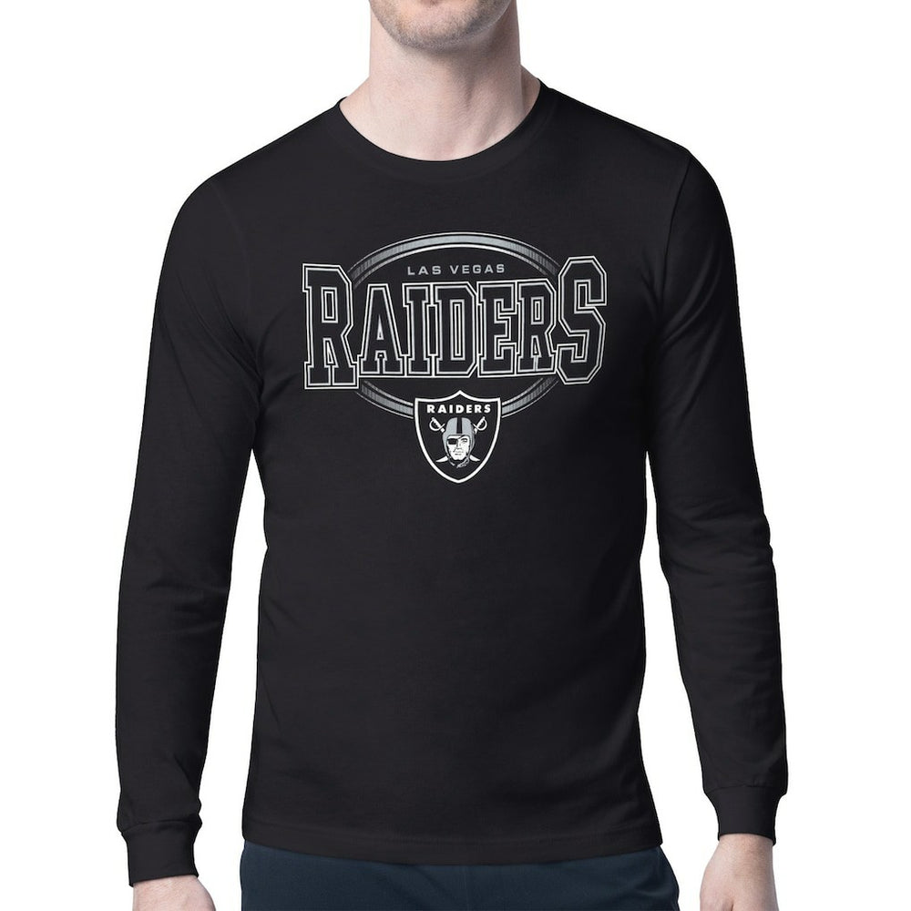 Las Vegas Raiders Starter Team Track Graphic Long Sleeve T-Shirt
