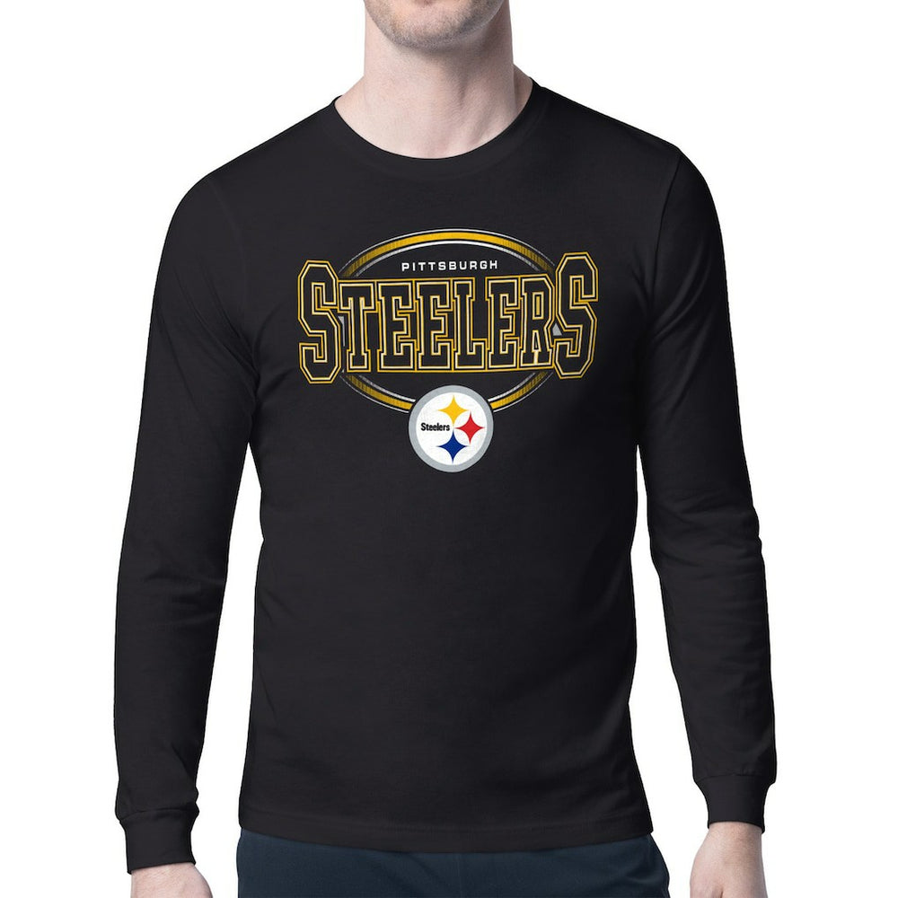 Pittsburgh Steelers Starter Team Track Graphic Long Sleeve T-Shirt