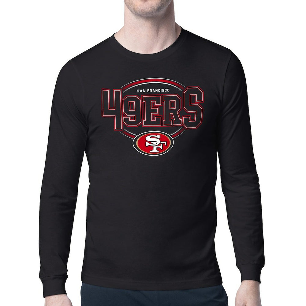San Francisco 49ers Starter Team Track Graphic Long Sleeve T-Shirt