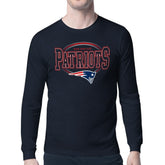 New England Patriots Starter Team Track Graphic Long Sleeve T-Shirt
