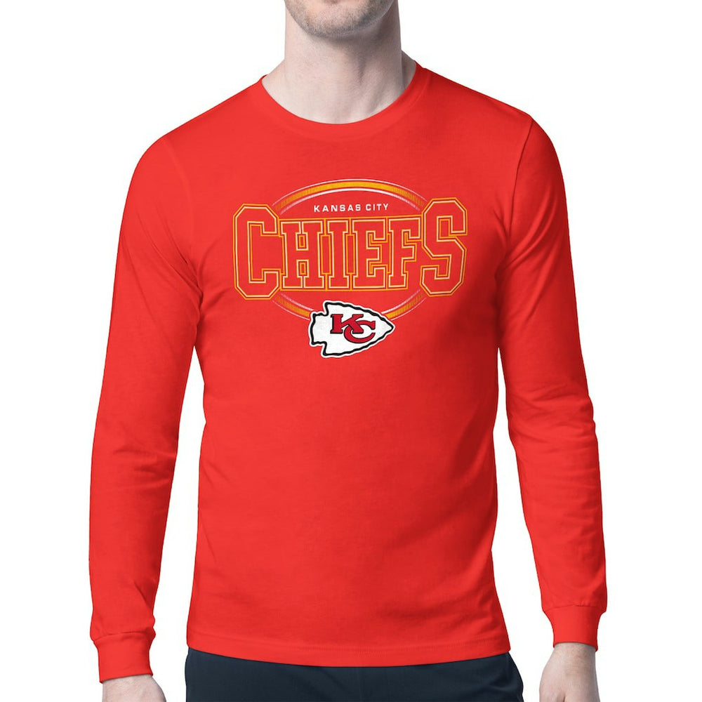 Kansas City Chiefs Starter Team Track Graphic Long Sleeve T-Shirt
