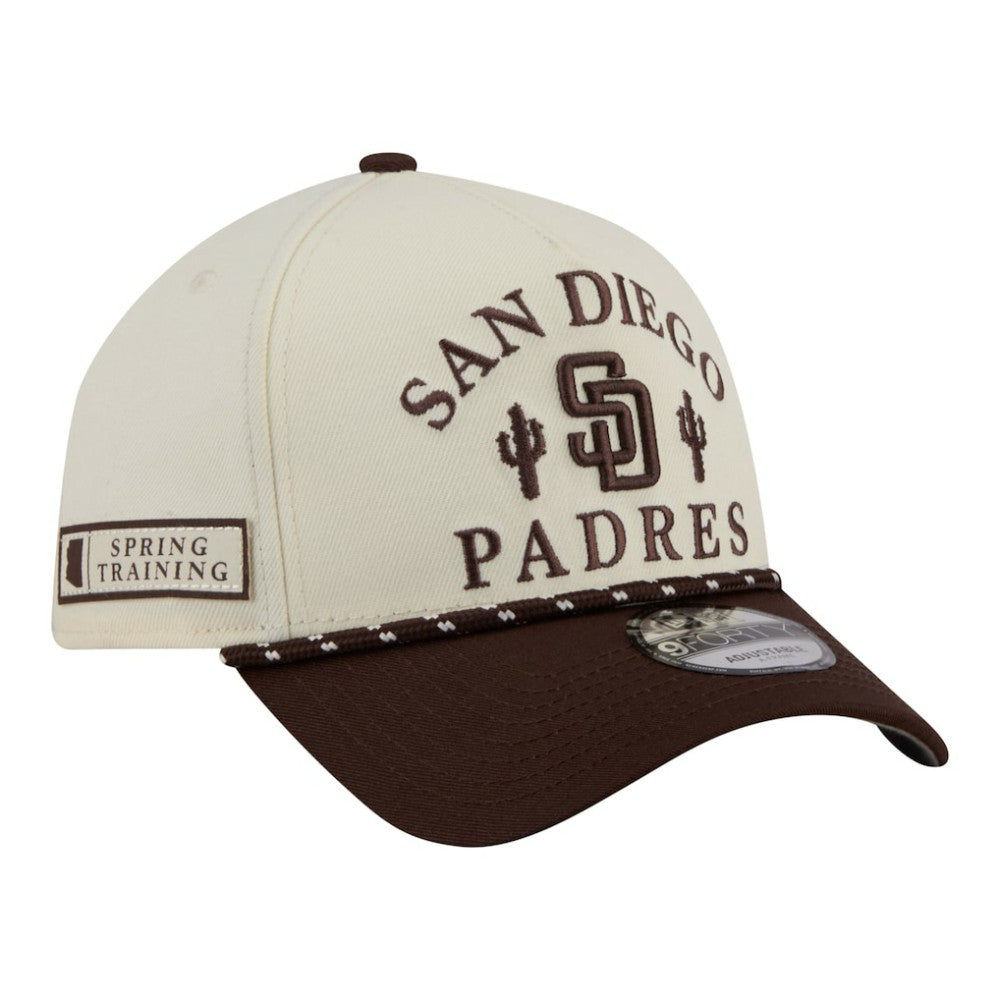 San Diego Padres New Era 2026 Spring Training Fan Pack Rope A-Frame 9FORTY Adjustable Hat | MLB New