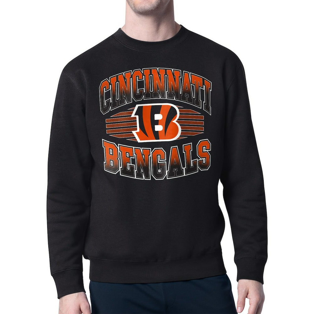 Cincinnati Bengals Starter Team Grit Graphic Fleece Pullover Sweatshirt