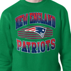 New England Patriots Starter Team Grit Graphic Fleece Pullover Sweatshirt