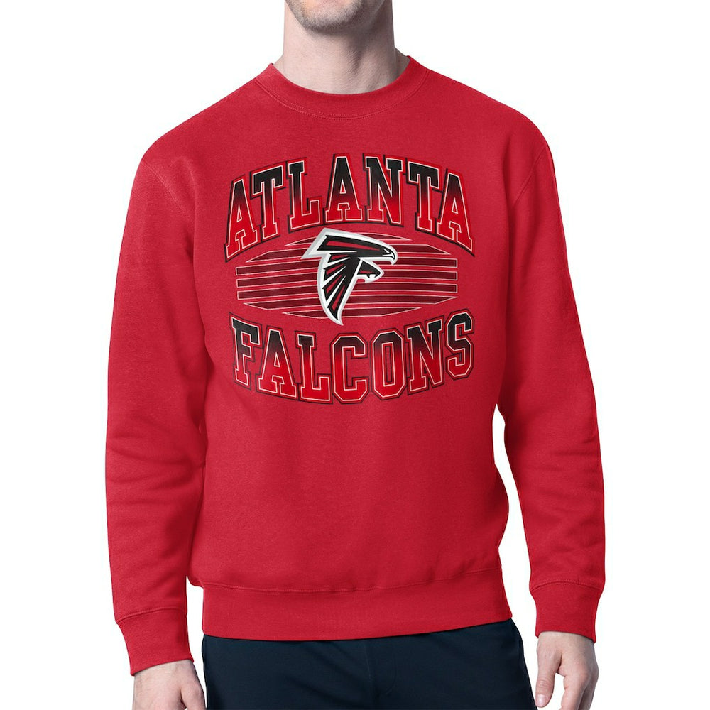 Atlanta Falcons Starter Team Grit Graphic Fleece Pullover Sweatshirt