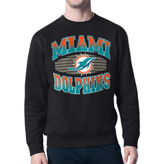 Miami Dolphins Starter Team Grit Graphic Fleece Pullover Sweatshirt