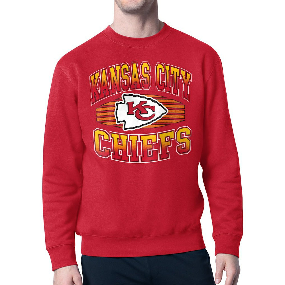 Kansas City Chiefs Starter Team Grit Graphic Fleece Pullover Sweatshirt