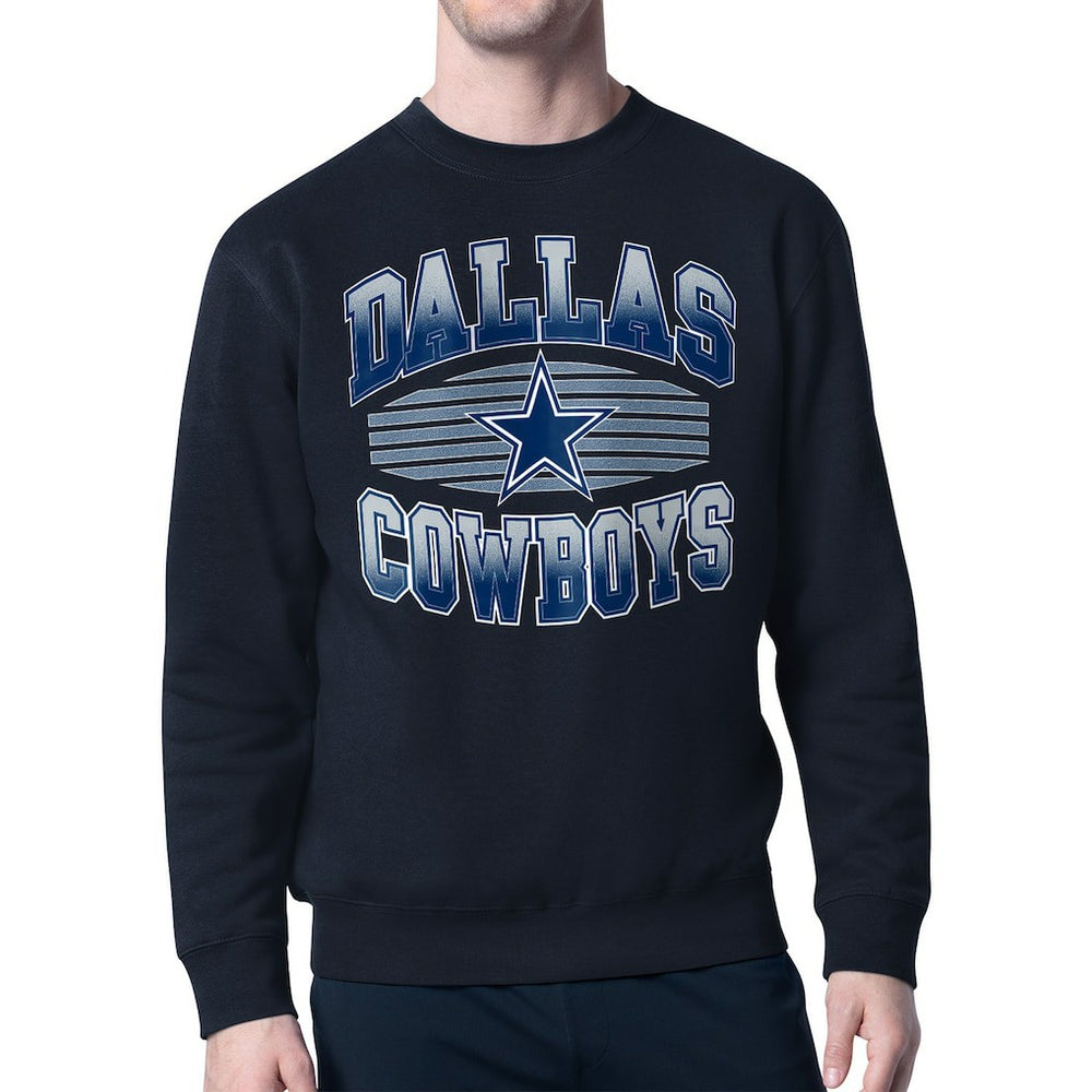 Dallas Cowboys Starter Team Grit Graphic Fleece Pullover Sweatshirt