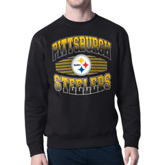 Pittsburgh Steelers Starter Team Grit Graphic Fleece Pullover Sweatshirt