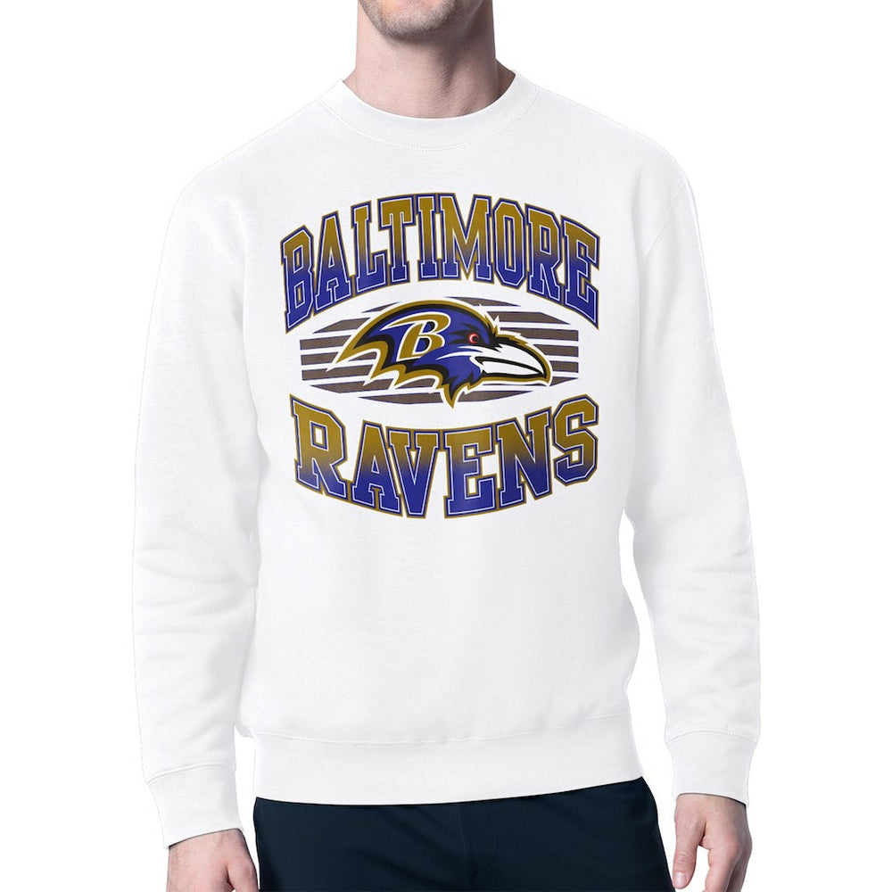 Baltimore Ravens Starter Team Grit Graphic Fleece Pullover Sweatshirt