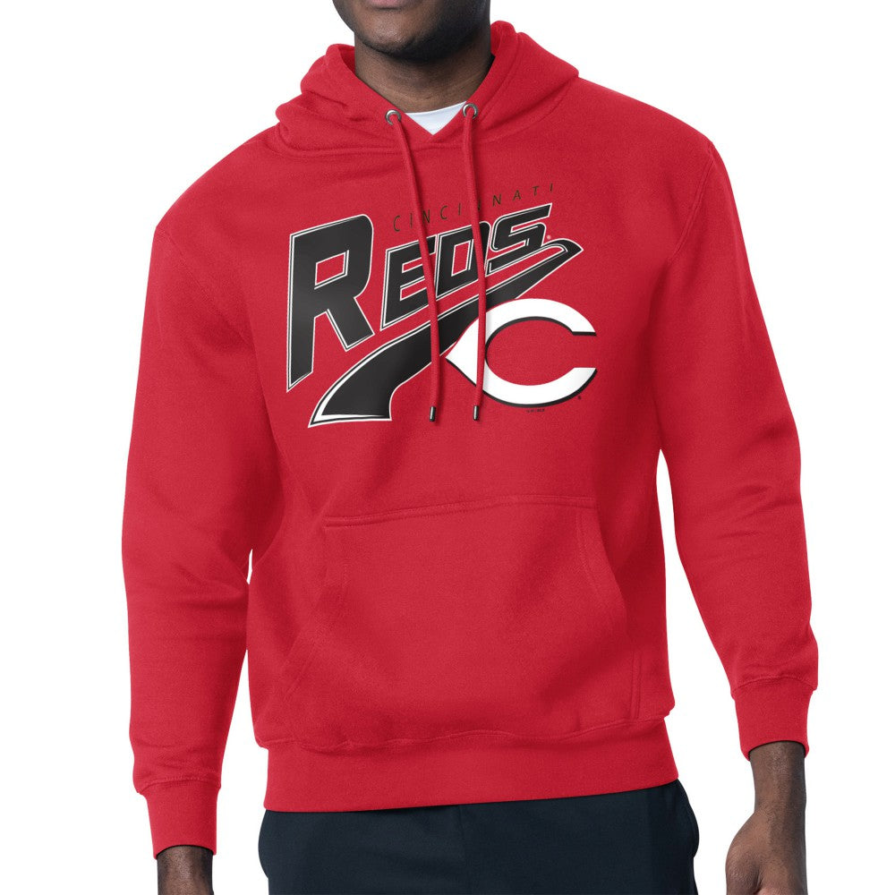 Cincinnati Reds Starter Modern Tailsweep Fleece Tri-Blend Pullover Hoodie | MLB Shop