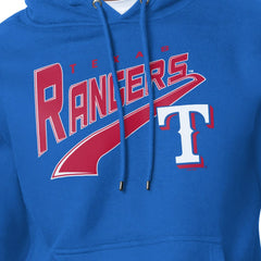 Texas Rangers Starter Modern Tailsweep Fleece Tri-Blend Pullover Hoodie | MLB Discount