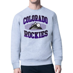 Colorado Rockies Starter Team Grit Graphic Fleece Pullover Sweatshirt | MLB On Sale