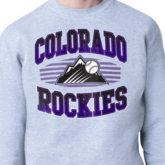 Colorado Rockies Starter Team Grit Graphic Fleece Pullover Sweatshirt | MLB On Sale