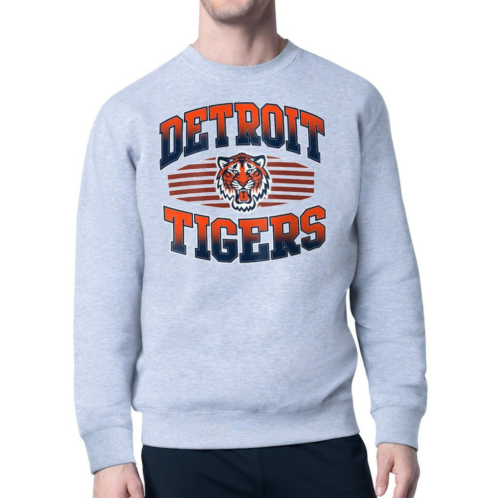 Detroit Tigers Starter Team Grit Graphic Fleece Pullover Sweatshirt | MLB New