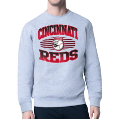 Cincinnati Reds Starter Team Grit Graphic Fleece Pullover Sweatshirt | MLB Online