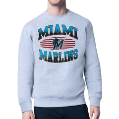 Miami Marlins Starter Team Grit Graphic Fleece Pullover Sweatshirt | MLB Near me