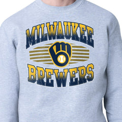 Milwaukee Brewers Starter Team Grit Graphic Fleece Pullover Sweatshirt | MLB For sale