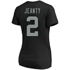 Las Vegas Raiders Fanatics Ashton Jeanty Women's Plus Size Name & Number T-Shirt