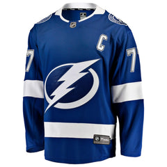 Victor Hedman Tampa Bay Lightning Fanatics Home Captain Patch Breakaway Jersey Outlet